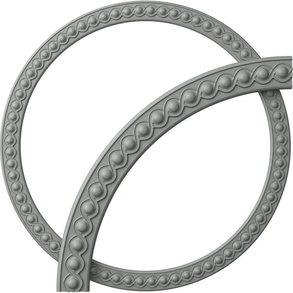 Ekena Millwork 50-in. OD x 43 3/8-in. ID x 3 3/8-in. W x 1-in. P Hillsborough Ceiling Ring Kit CRK50HI - main